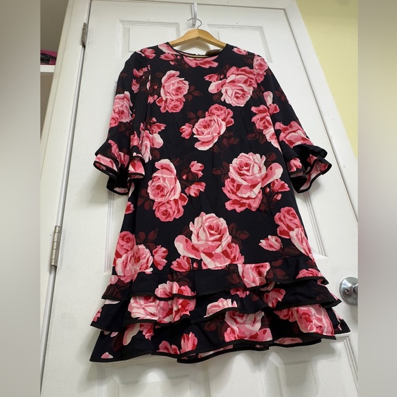 kate spade Black Dress with Pink Floral Print - Picture 2 of 3